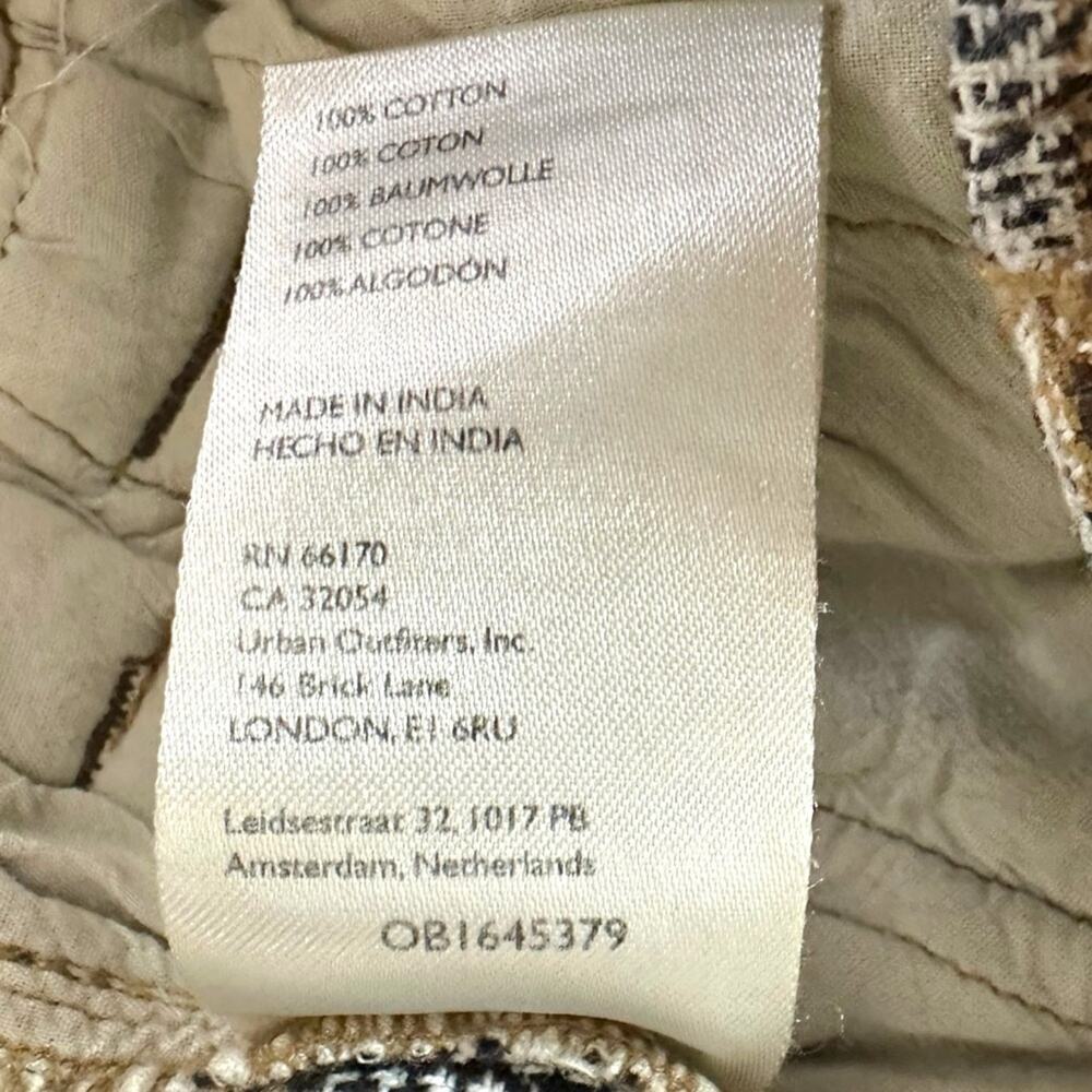 Free People Grunge 90s Plaid Cargo Jogger Back Street Pants Size Large - Picture 13 of 14